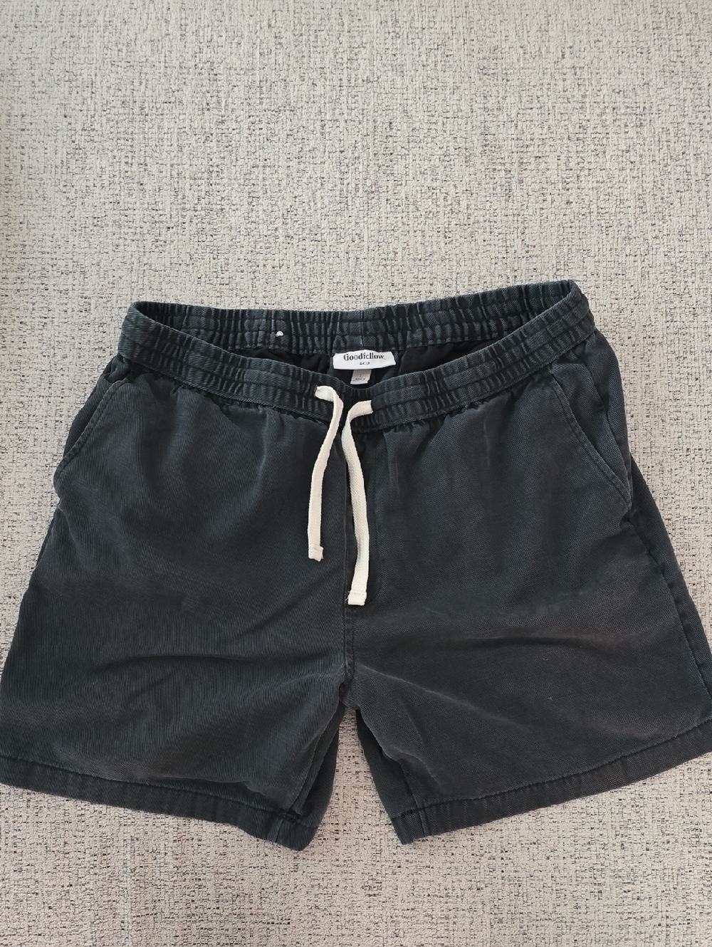 Goodfellow & Co Men's Charcoal Black Drawstring Athletic Shorts
